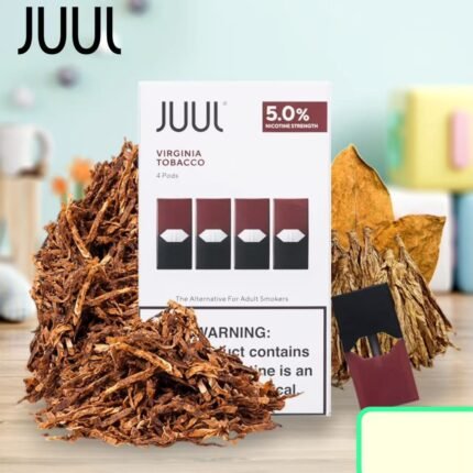 JUUL Virginia Tobacco Pods 5% UAE original 4 pack tobacco flavor pods Dubai