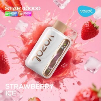 Buy Vozol 40k Puffs Strawberry Ice flavor disposable vape with dynamic regular and surge dual power modes.