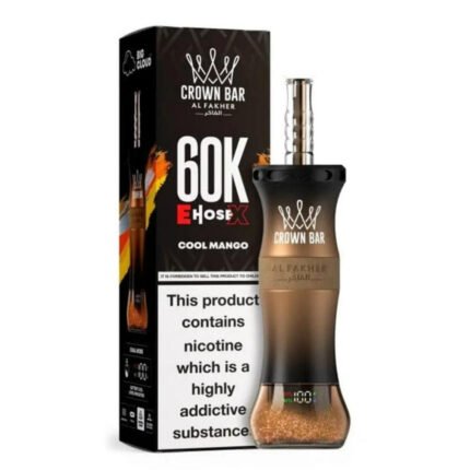 Al Fakher Crown Bar 60K Dubai Cool Mango flavor EHoseX disposable vape