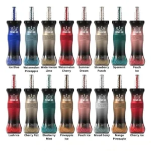 Al Fakher Crown Bar 60K Dubai EHoseX disposable shisha vape lineup with smart dual mode display screen