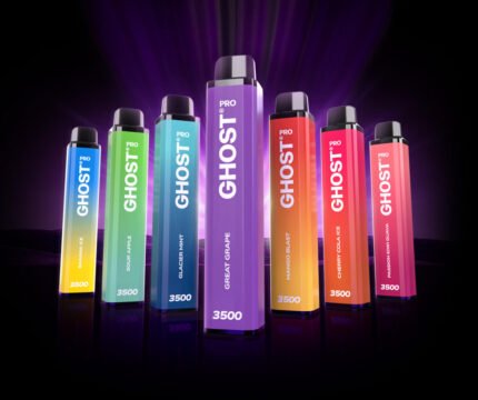 Ghost Pro 3500 Dubai disposable vape lineup by Vapes Bars
