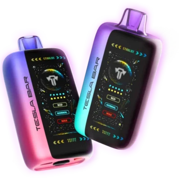 Tesla Bar 50K Dubai Aurora Pink Purple flavor smart disposable vape