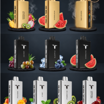 Ignite V250 25000 Puffs Disposable Vape showing the dual Eco and Boost screen interface available at US Vape UAE