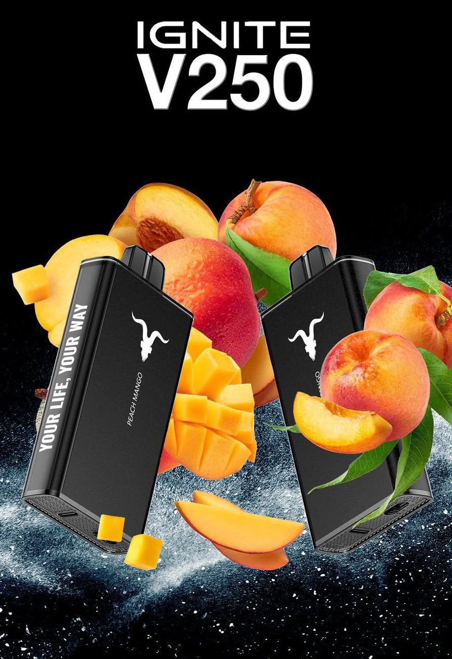 ignitev250peachmango_1024x1024@2x Ignite V250 25000 Puffs Peach Mango tropical blend